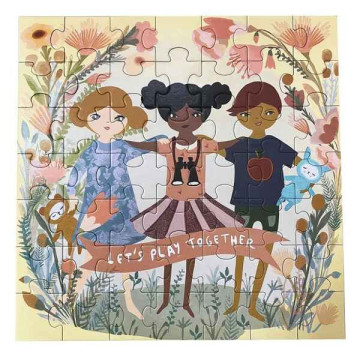 Fabelab 拼圖49片組-一起玩吧