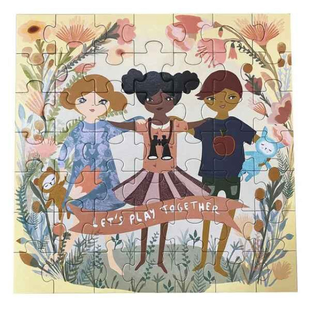 Fabelab 拼圖49片組-一起玩吧