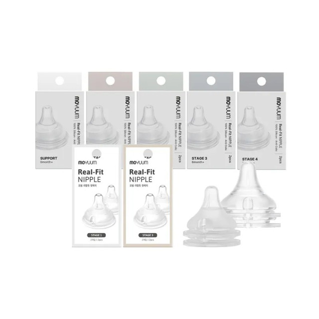 MOYUUM 韓國 第三代仿母乳型替換奶嘴 (2入/組)