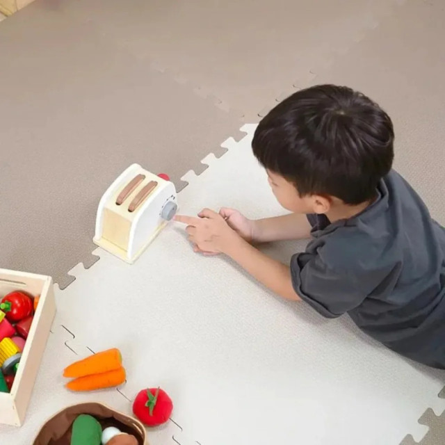 Pato Pato 馬卡龍雙色巧拼地墊60*60*3cm(4入)