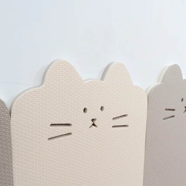 PatoPato 貓咪防撞壁貼28*56*2cm(6入)