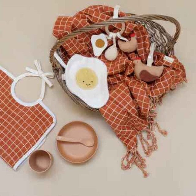 Fabelab 吊掛安撫搖鈴 雞與蛋