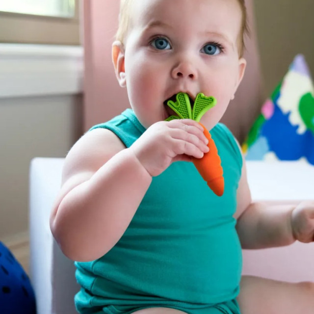 Nuby 香蕉按摩刷&胡蘿蔔固齒器