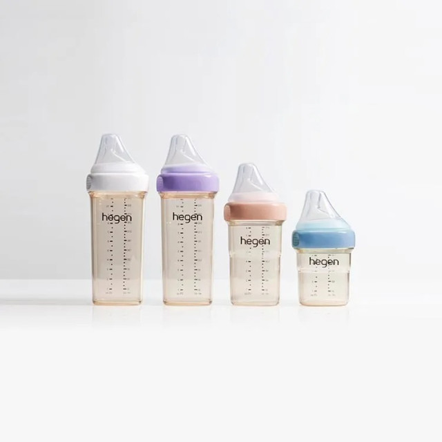 Hegen 金色奇蹟PPSU多功能方圓型寬口奶瓶 5oz/150ml (雙瓶組)