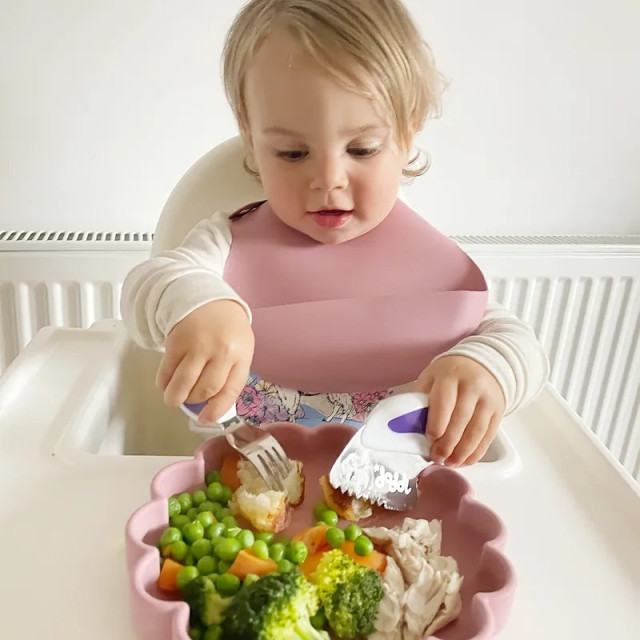 doddl 英國人體工學嬰幼兒學習餐具刀-湖水綠