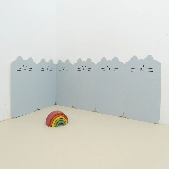 PatoPato 貓咪防撞壁貼28*56*2cm(6入)
