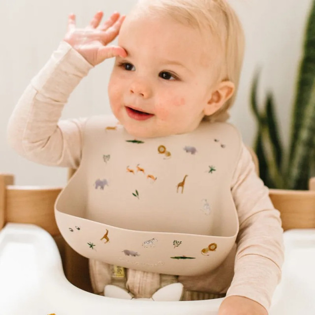 Loulou Lollipop 寬口袋立體矽膠圍兜