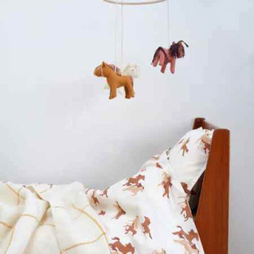 Fabelab 嬰兒床吊飾 小馬兒