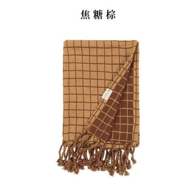 Fabelab 有機棉格紋寶寶毯 (多款可選)