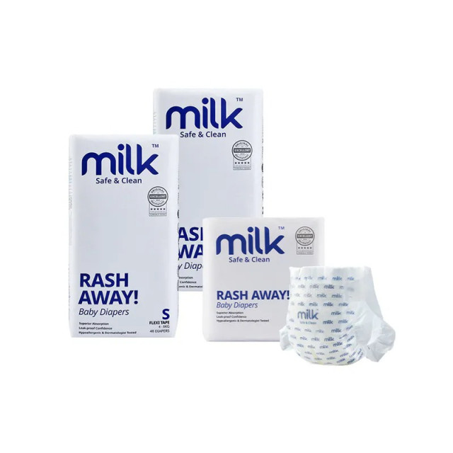 Milk 鎖水芯牛奶尿布 黏貼型