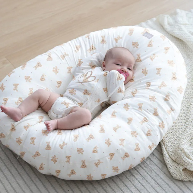 Elava 韓國 多功能甜甜圈互動枕 枕套 雙面沁涼款