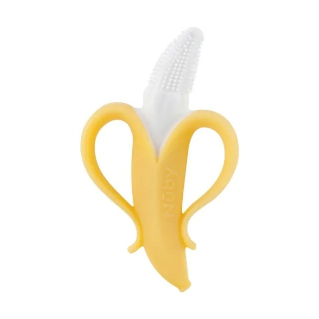 Nuby 香蕉按摩刷&胡蘿蔔固齒器