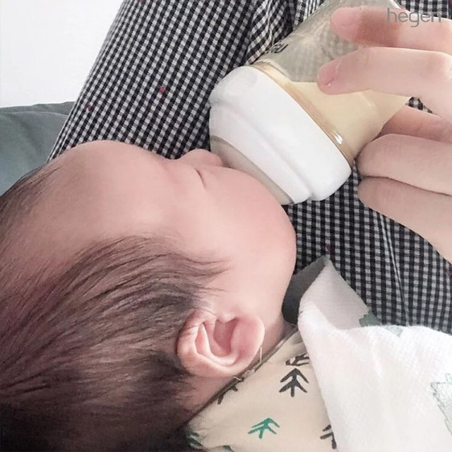 Hegen 金色奇蹟PPSU多功能方圓型寬口奶瓶 5oz/150ml (雙瓶組)