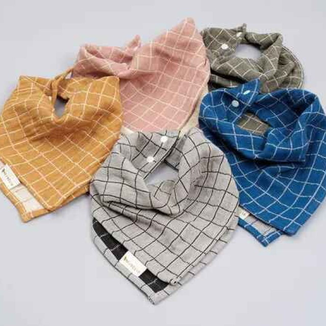 Fabelab 有機棉雙面三角圍兜 (多款可選)