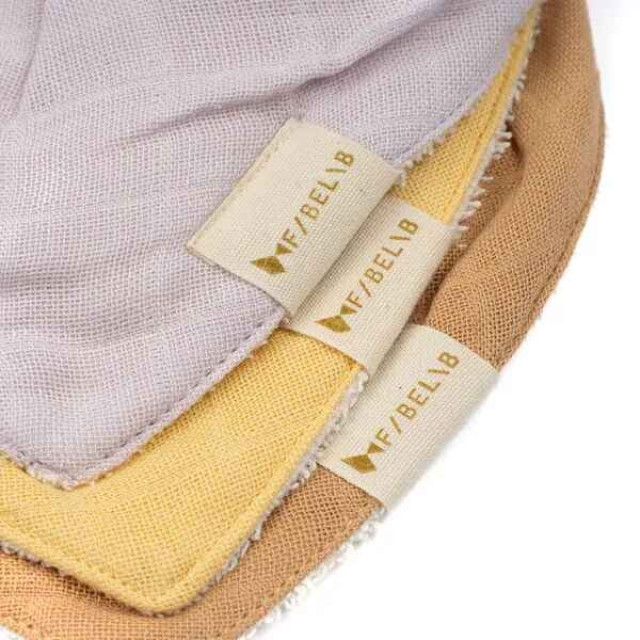 Fabelab 有機棉三角圍兜三入組 (多款可選)