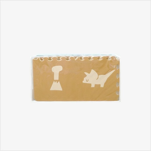 Pato Pato 動物巧拼地墊30*30*2cm 16入組(附提袋)-叢林恐龍