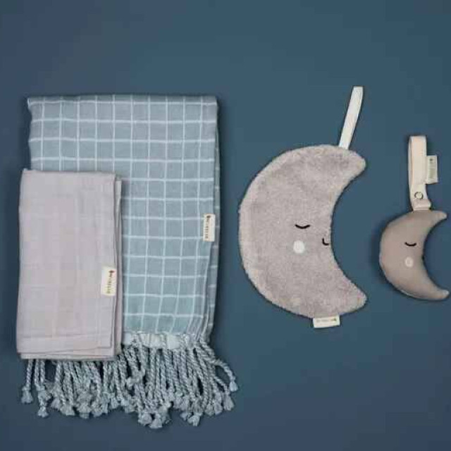 Fabelab 有機棉格紋寶寶毯 (多款可選)