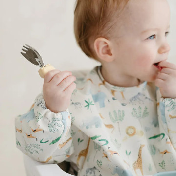 Loulou Lollipop 長袖防水萬用圍兜