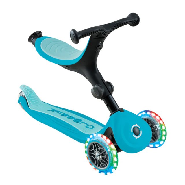 法國GLOBBER GO•UP 4合1運動版360度多功能三輪滑板車 (LED發光前輪)