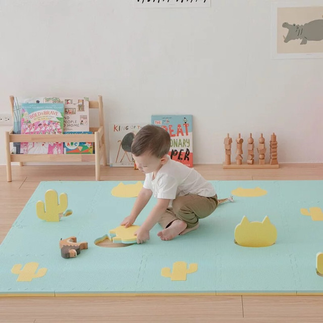 Pato Pato 抗菌升級動物巧拼地墊30*30*2cm