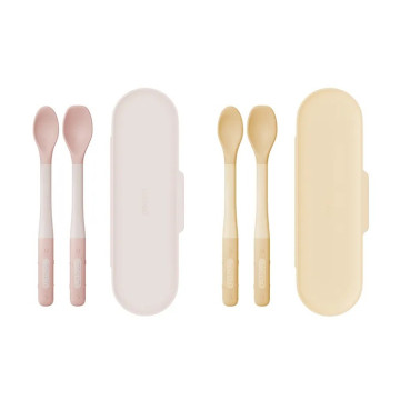 MOYUUM 韓國 彎曲餵食雙匙組