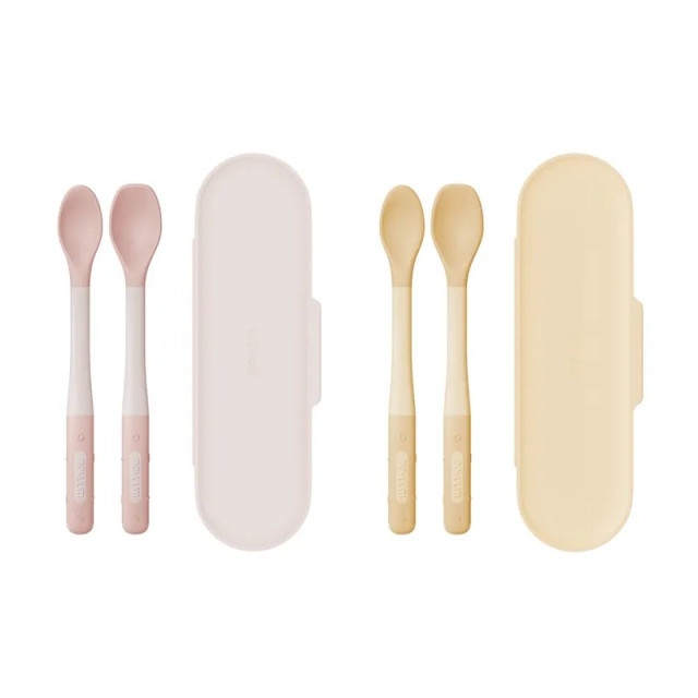 MOYUUM 韓國 彎曲餵食雙匙組