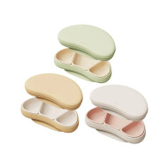 MOYUUM 韓國 白金矽膠吸盤式組合餐盤組-可頌系列