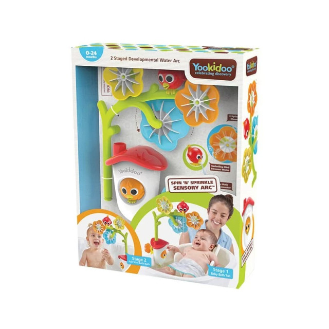 Yookidoo 以色列 洗澡/ 戲水玩具 - 花兒轉轉灑水組
