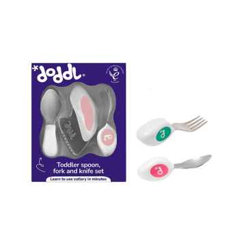 doddl 人體工學兒童學習餐具3件組