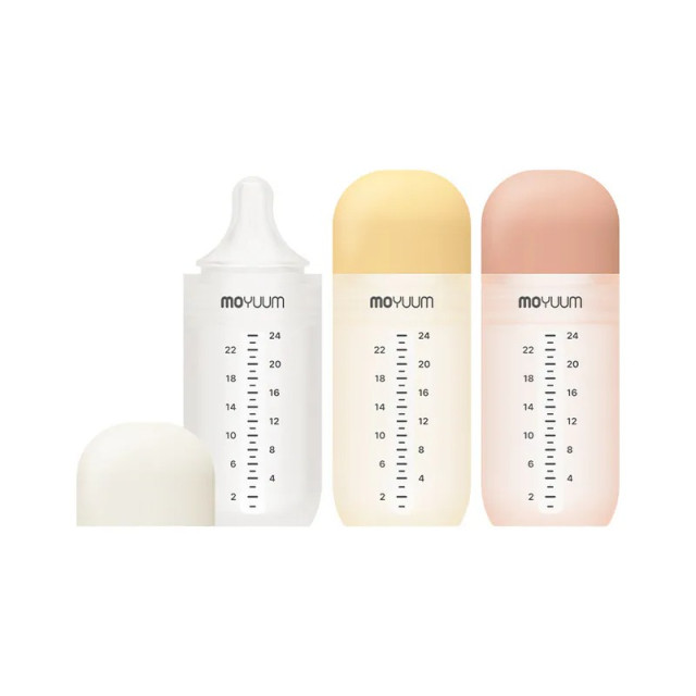 MOYUUM 韓國 白金矽膠多功能餵食瓶3入組