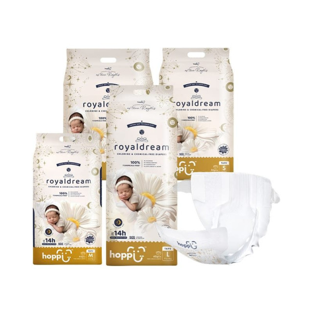 Hoppi royaldream 皇家系列嬰兒尿布 黏貼型