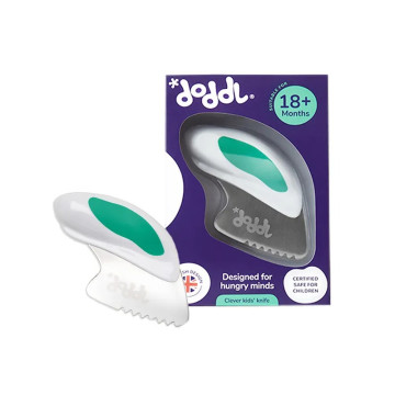 doddl 英國人體工學嬰幼兒學習餐具刀-湖水綠