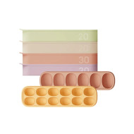 MOYUUM 韓國 雙層密封白金矽膠副食品分裝盒 12格