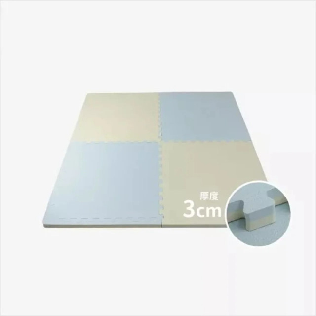 Pato Pato 馬卡龍雙色巧拼地墊60*60*3cm(4入)