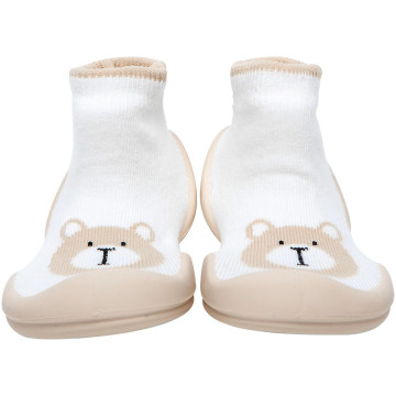 Ggomoosin 學步襪鞋 - 奶茶熊仔