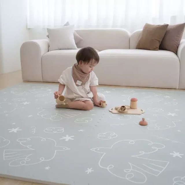 Pato Pato 自然系風格地巧拼地墊 小島系列 60*60*1.4cm(6入組)