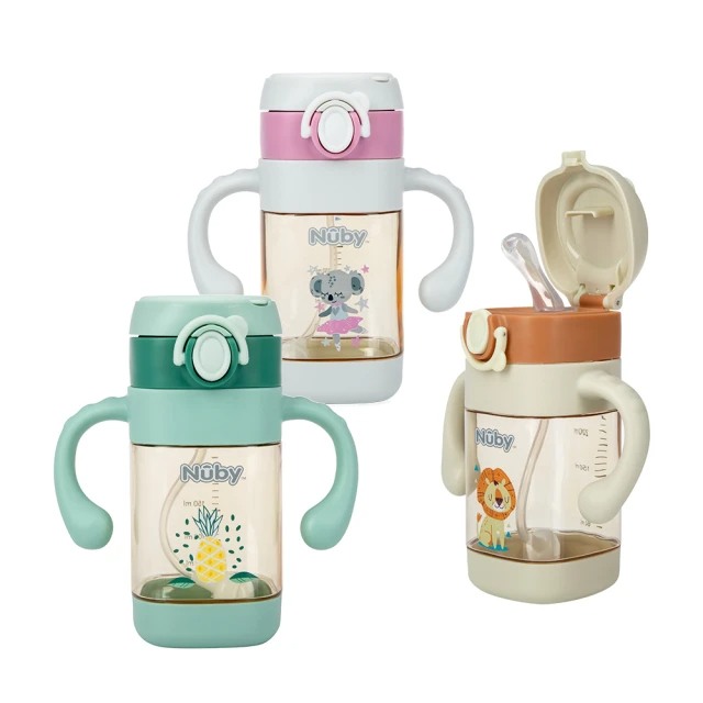 Nuby PPSU學飲杯 300ml(粗吸管)