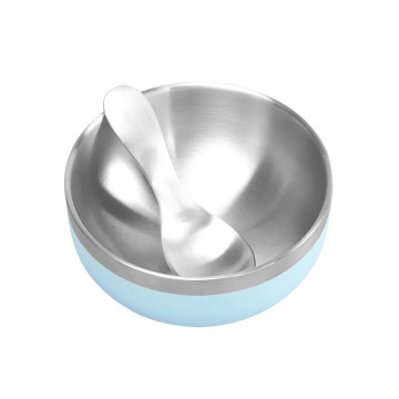 KOM 316不鏽鋼磨砂兒童隔熱碗-夢想系列