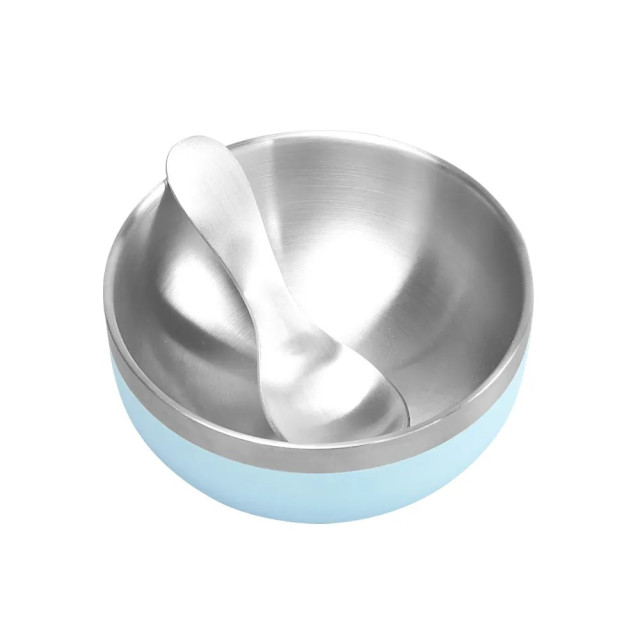 KOM 316不鏽鋼磨砂兒童隔熱碗-夢想系列