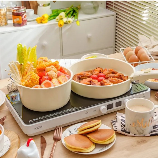 KOM 日本免安裝雙口IH電磁爐