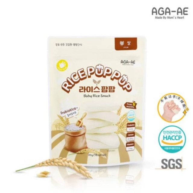 韓國AGA-AE 益生菌寶寶米餅