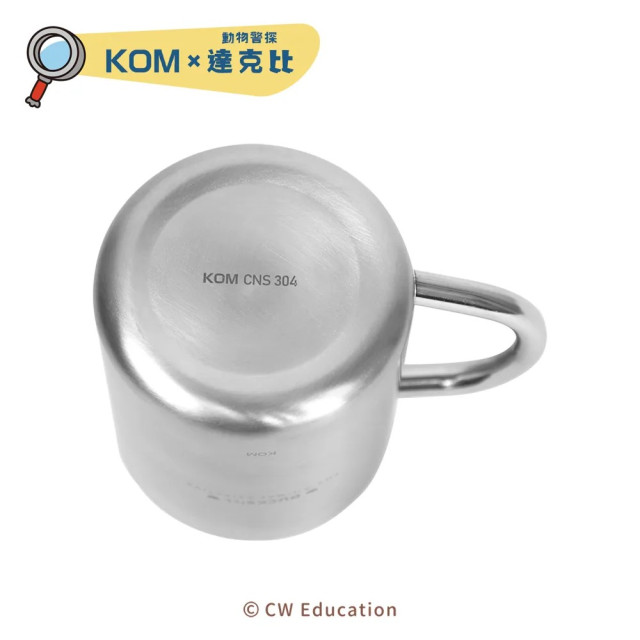 KOMx達克比 雙層不鏽鋼兒童專用杯-200ml