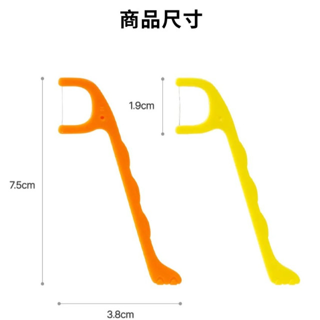 MOTHER-K K-MOM 絲柔細滑兒童牙線棒80入 (24M+)