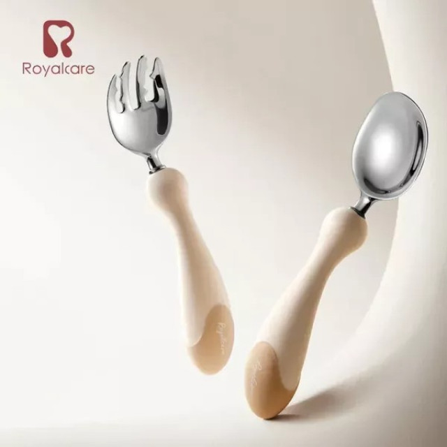 Royalcare 嬰幼副食品器具 不鏽鋼匙叉組合 (附收納盒)