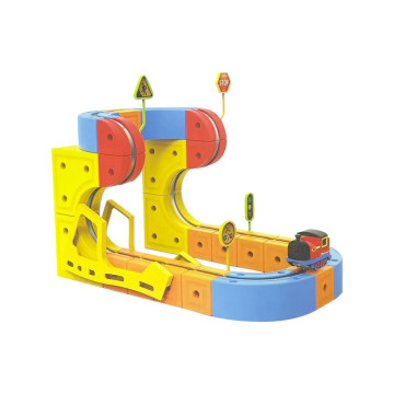 花太太 立體磁力軌道小火車 列車66pcs