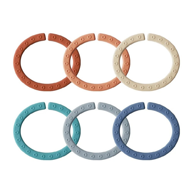 MOTHER-K 趣味多功能矽膠懸掛吊環6入組