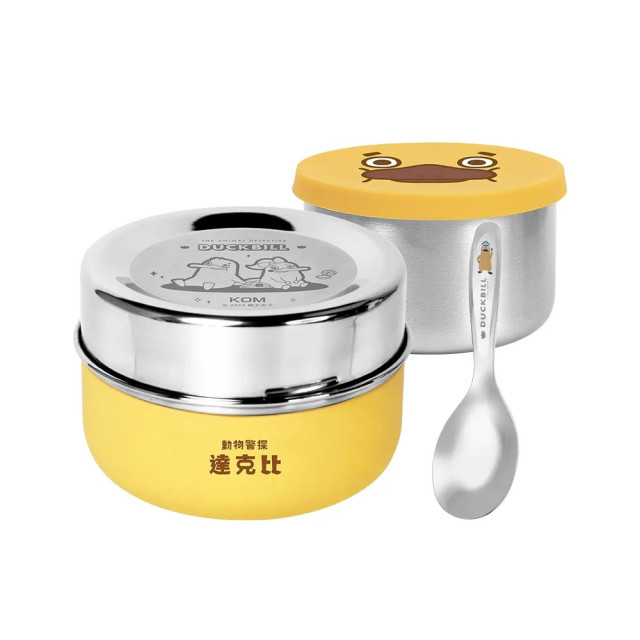 KOMx達克比 可微波便當盒｜附彩色316平底匙