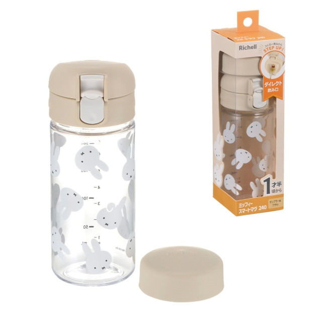 Richell 利其爾 Miffy米飛大飲口兩用直飲杯240ml