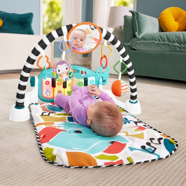 費雪 可愛動物鋼琴健身器