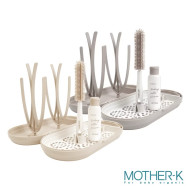 MOTHER-K 攜帶式奶瓶晾乾架-【贈】K-MOM小淘氣拋棄式餐桌墊20入/盒